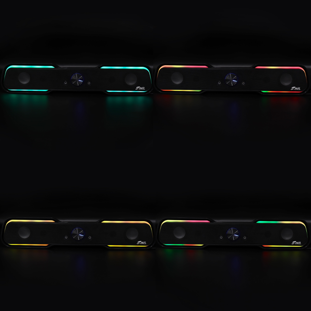 Parlante Gamer RGB J5210 Soundbar USB