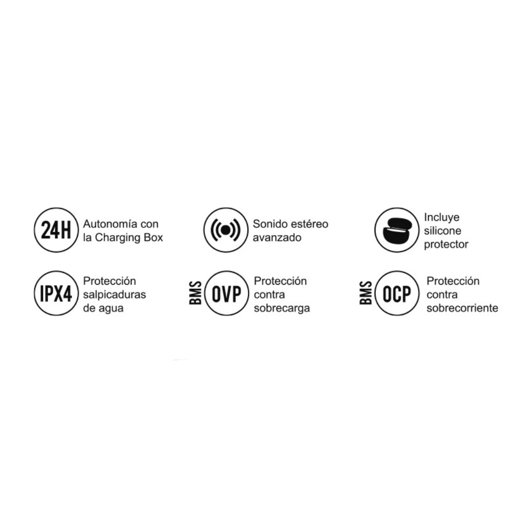 Audífonos Bluetooth J&R JYRBUDS 2 IPX4