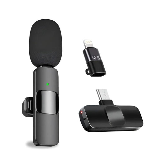 Micrófono Inalámbrico de Solapa K8 iPhone y Android (USB-C / Lightning)