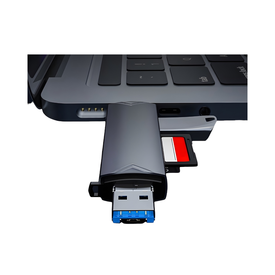Lector OTG 3 en 1 USB + Micro USB y Type-C