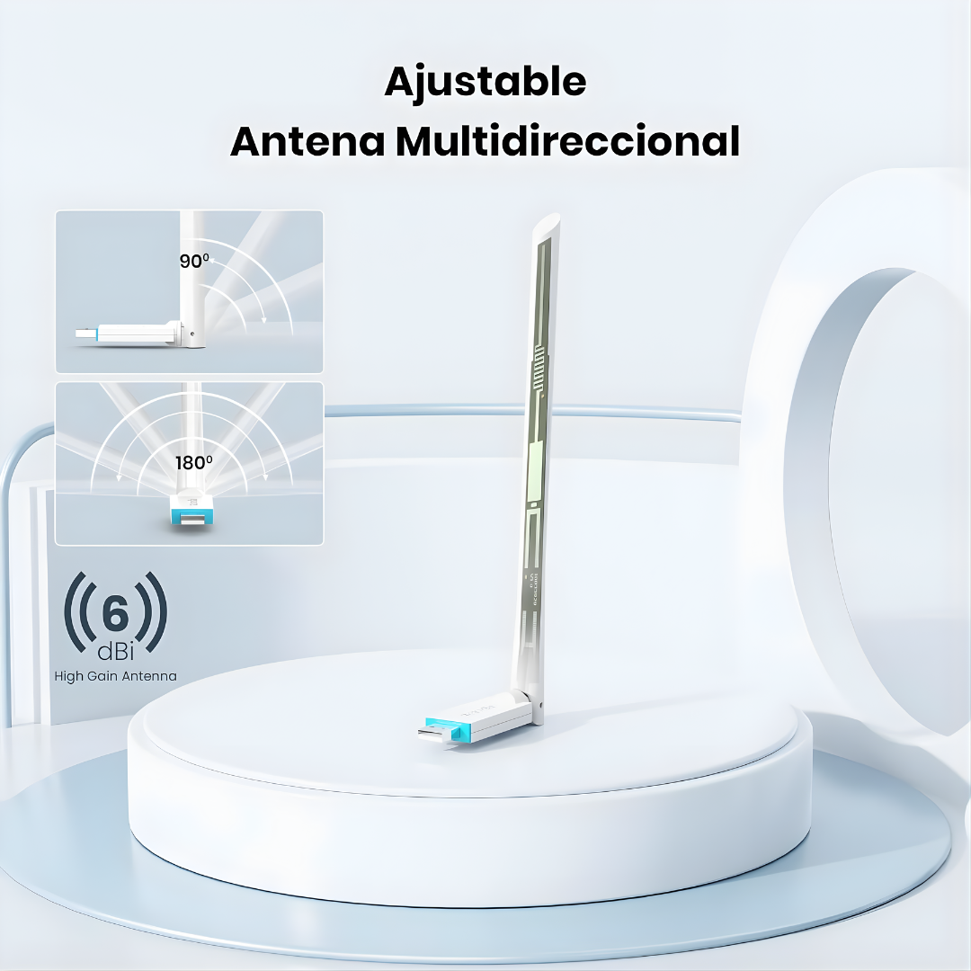 Adaptador WiFi Tenda U2 AX300 2.4GHz USB