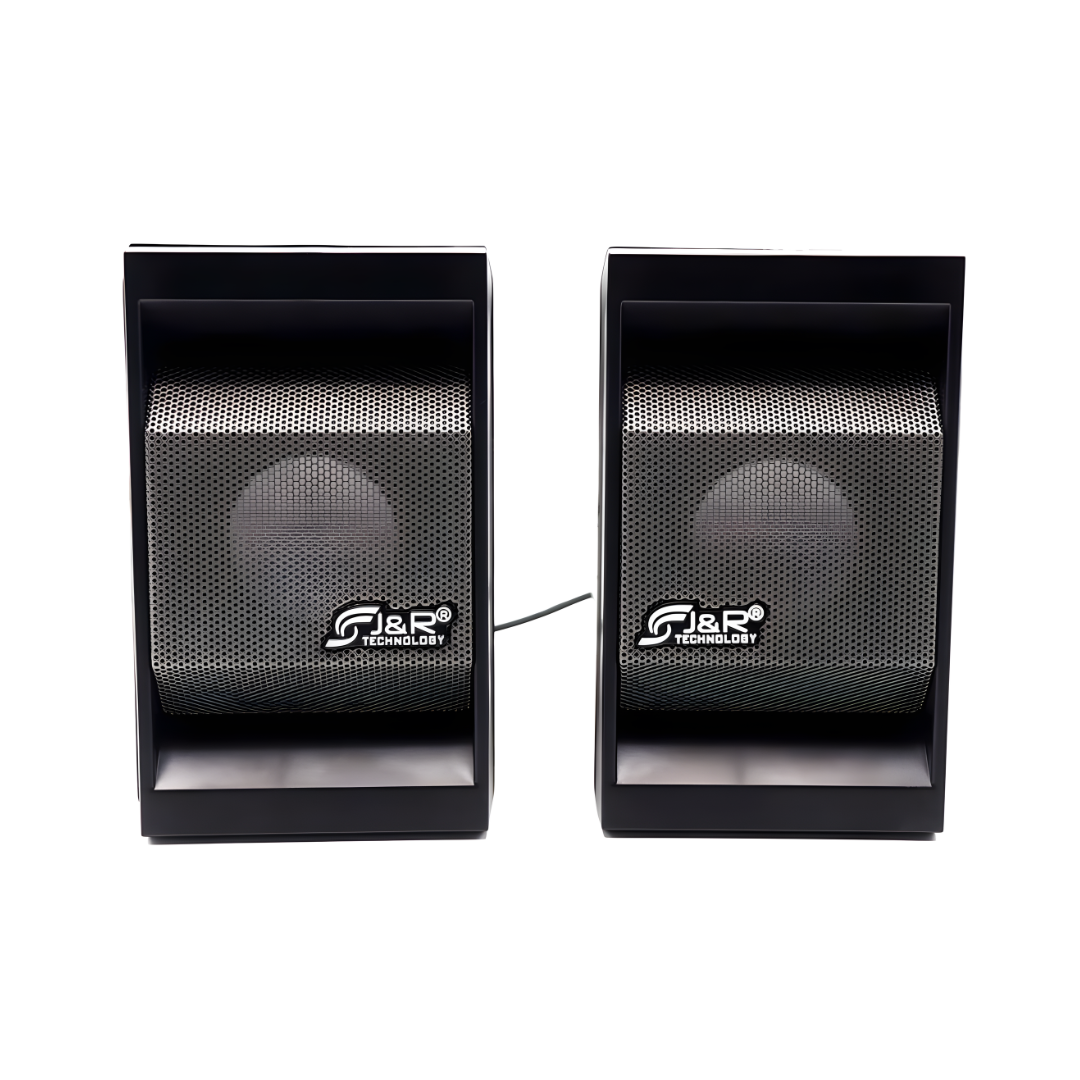 Parlantes USB J&R J5218 Premium 6W con Plug 3.5mm