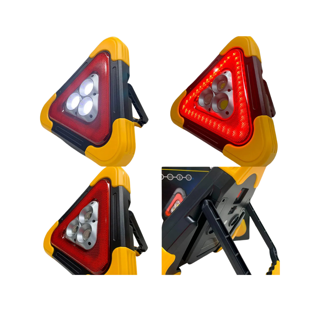 Lámpara LED Triangular de Emergencia Recargable