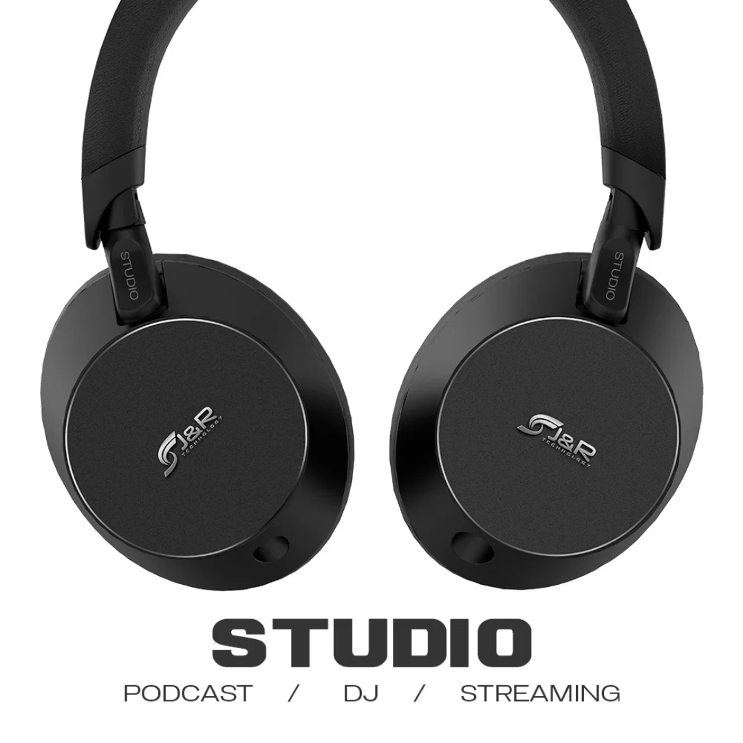 Audífonos Studio J&R 084-MV Diadema DJ HiFi 50mm Mega Bass