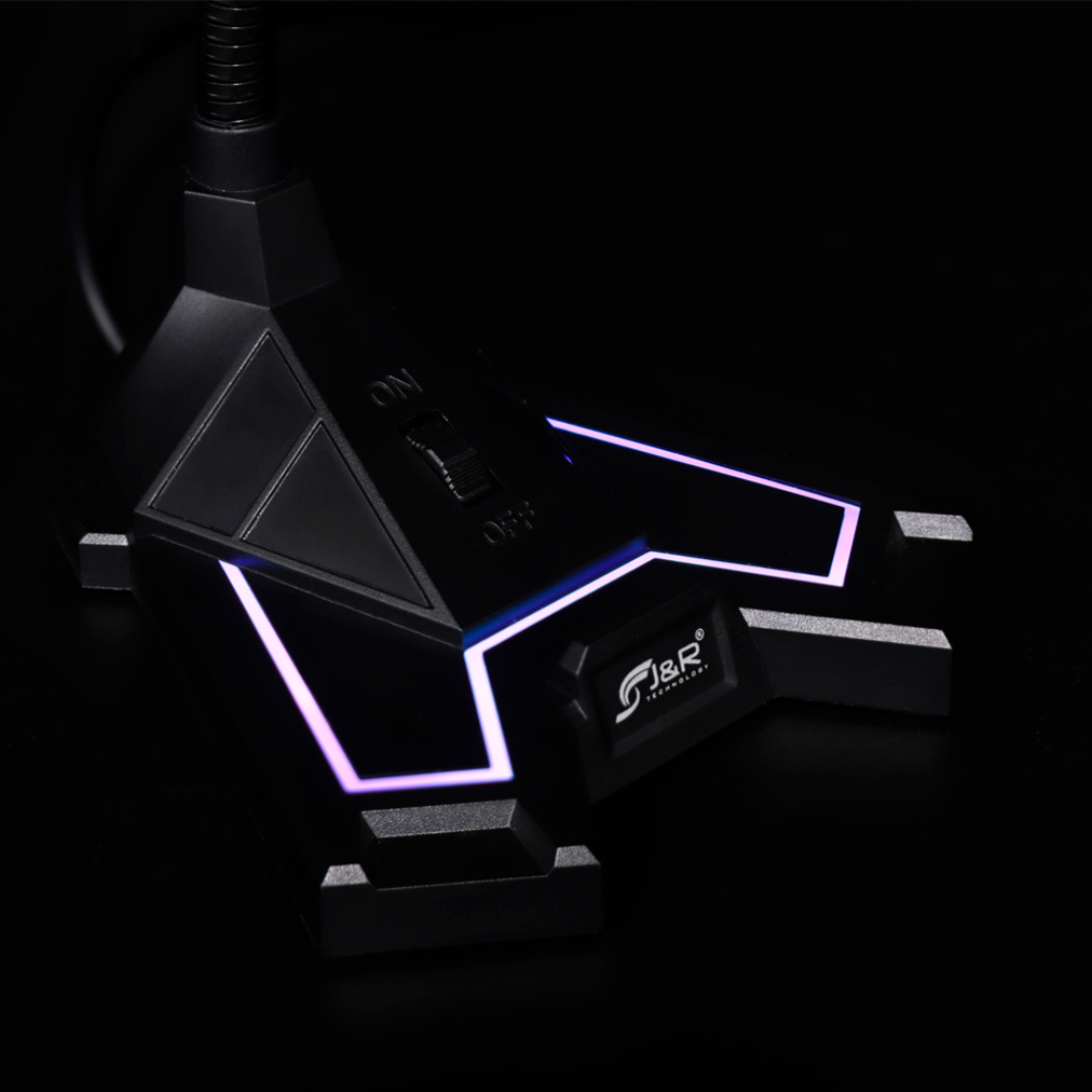 Micrófono Gamer J&R MCJR-003 RGB USB
