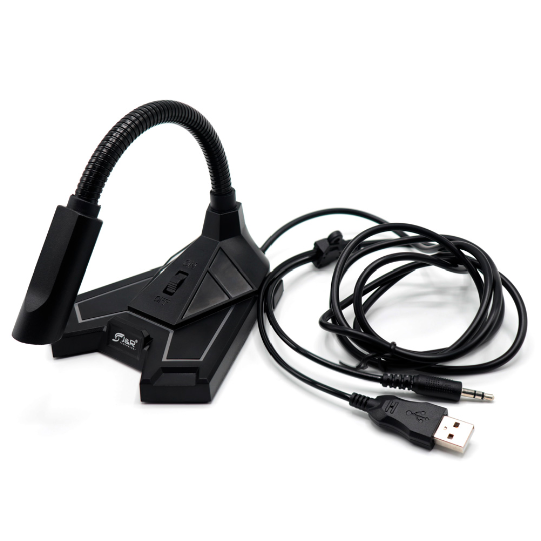 Micrófono Gamer J&R MCJR-003 RGB USB