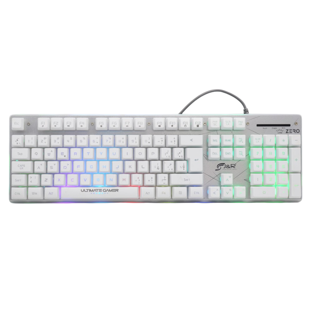 Combo Gamer RGB ZERO J&R Teclado Mouse Diadema con Software y Luces RGB