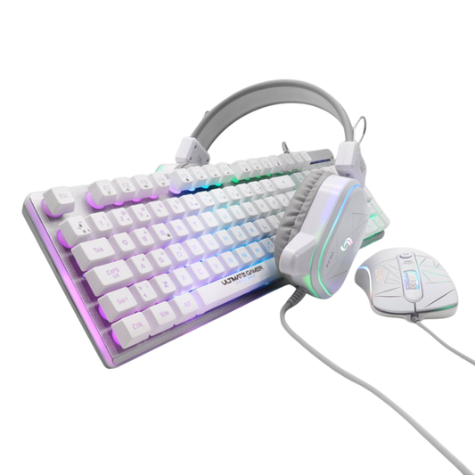 Combo Gamer RGB ZERO J&R Teclado Mouse Diadema con Software y Luces RGB