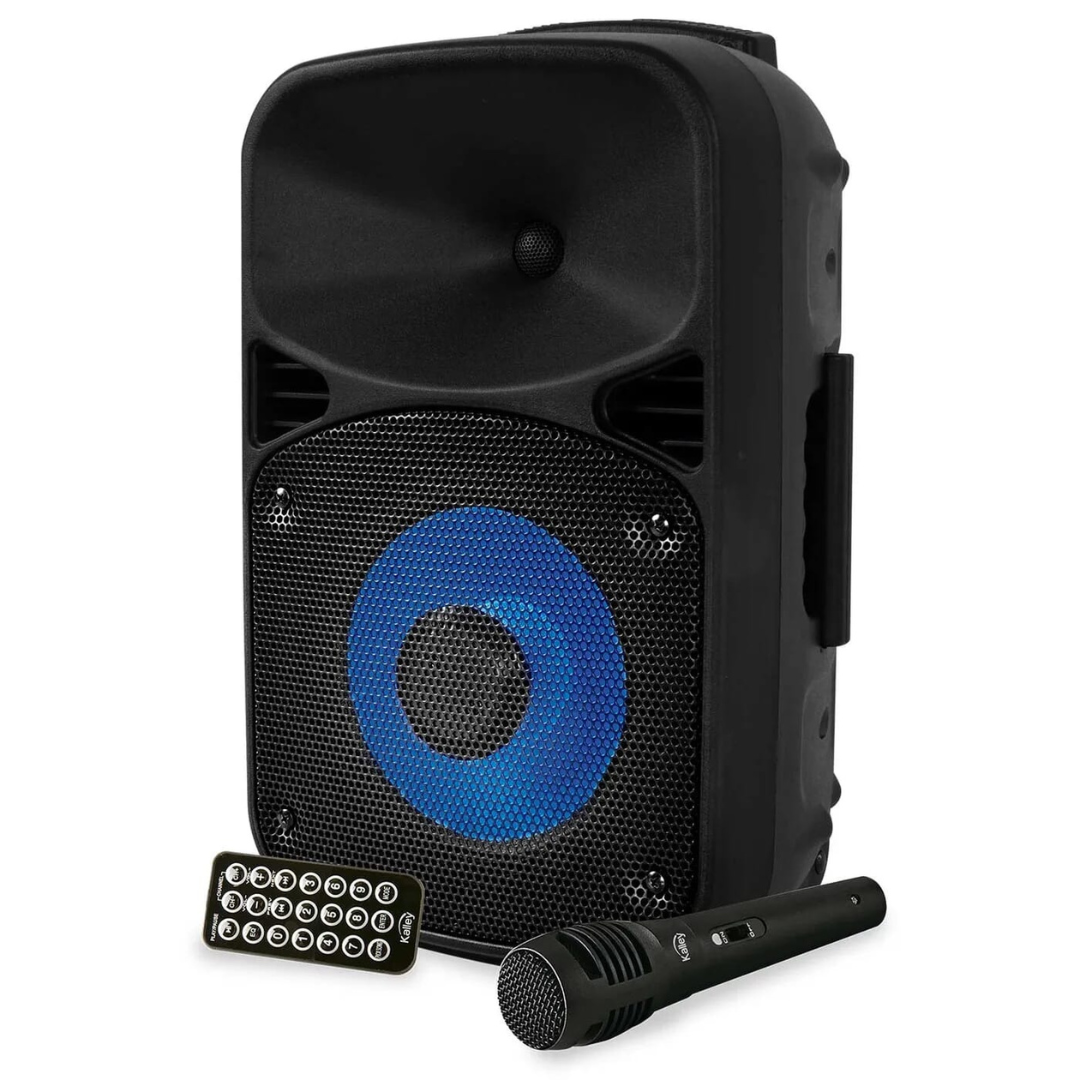 Parlante Kalley K-SPK30BL2 30W Bluetooth Portátil Karaoke Negro