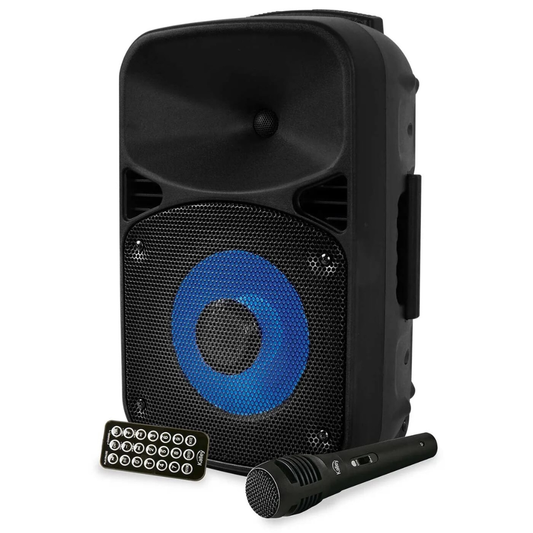 Parlante Kalley K-SPK30BL2 30W Bluetooth Portátil Karaoke Negro