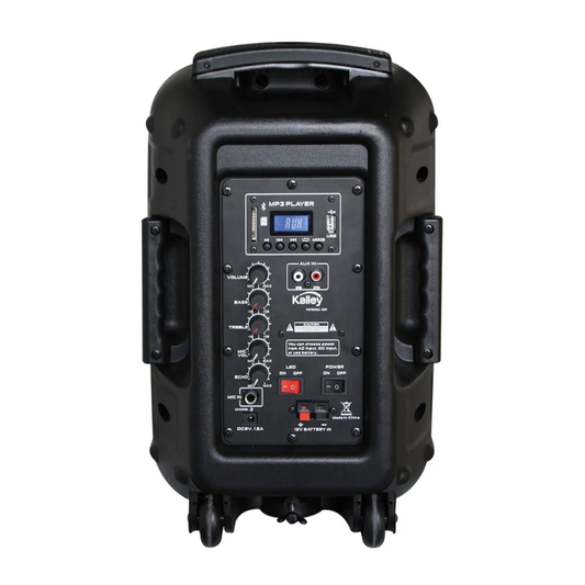 Parlante Kalley K-SPK30BL2 30W Bluetooth Portátil Karaoke Negro