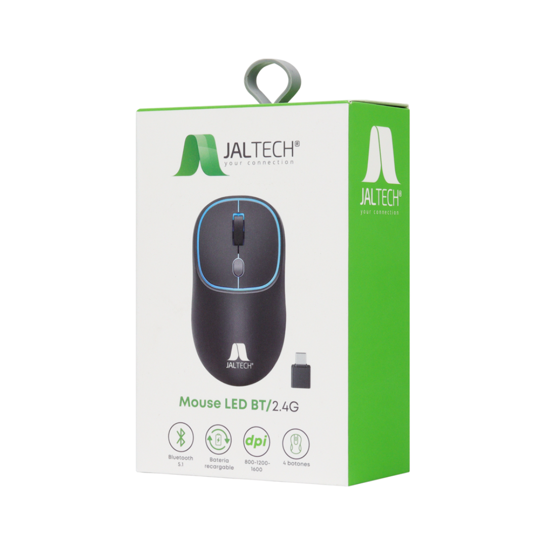 Mouse Inalámbrico Recargable Jaltech 618N Bluetooth 5.1