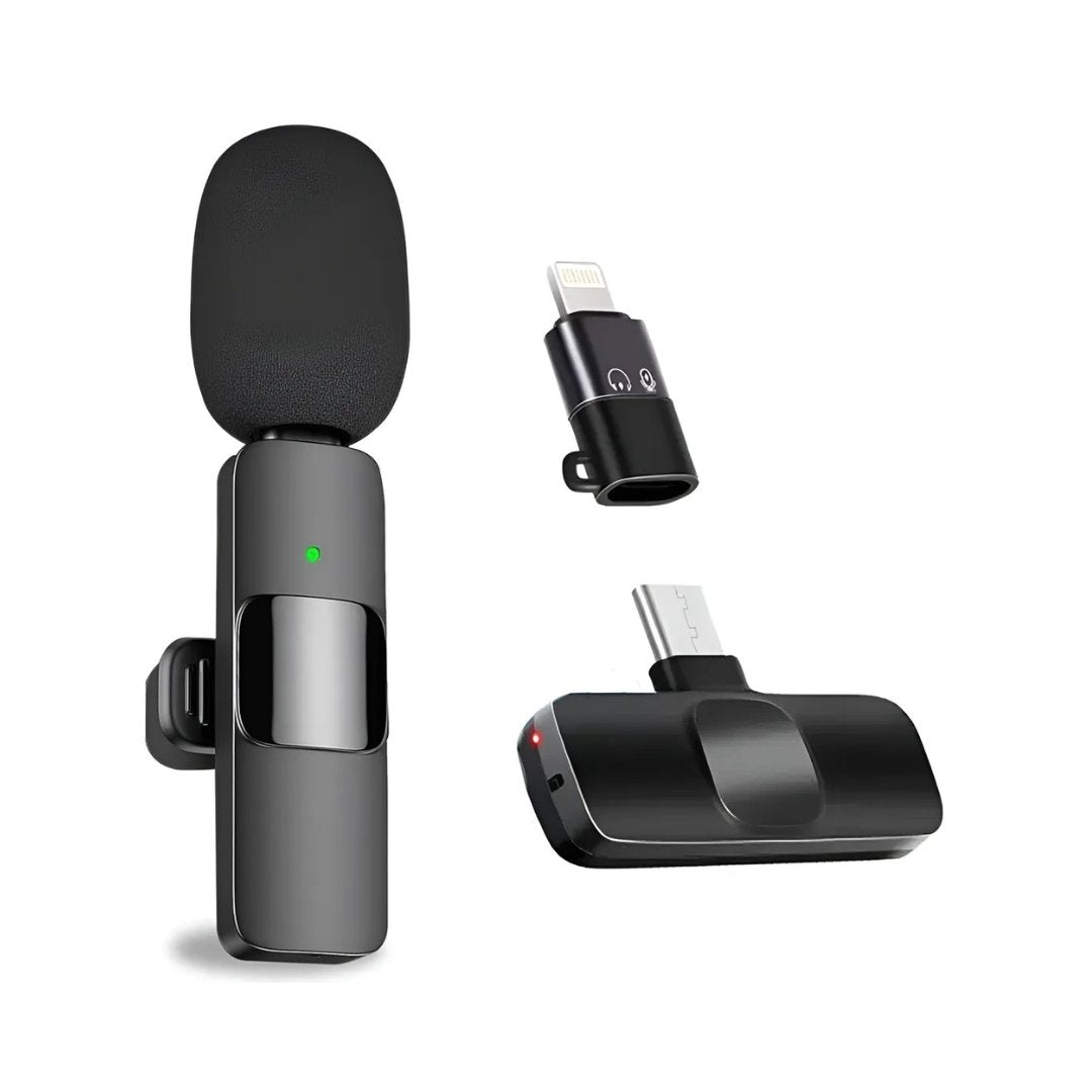 Micrófono Inalámbrico de Solapa K8 iPhone y Android (USB-C / Lightning)