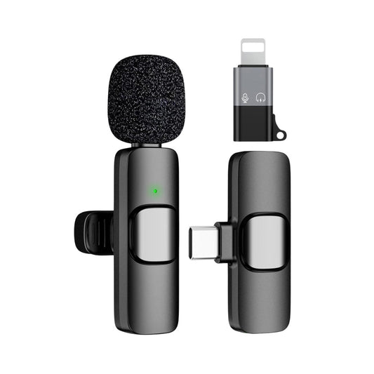 Micrófono Inalámbrico de Solapa K8 iPhone y Android (USB-C / Lightning)