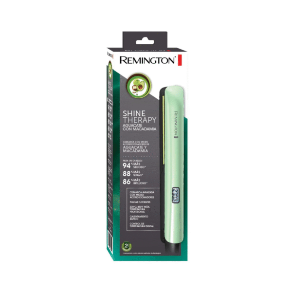 Plancha Alisadora Remington Shine Therapy Aguacate S9960