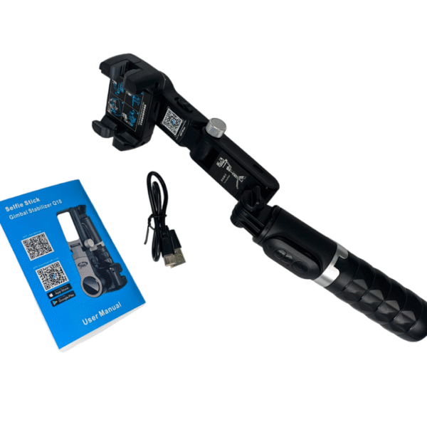 Estabilizador 3en1 Tripode Gimbal Y Selfiestick Q18 Con Luz
