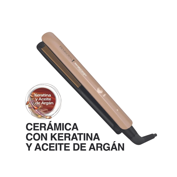 Plancha Alisadora Remington Keratina y Aceite de Argán S8599