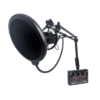 Micrófono CASTER MCJR009 con Audio Mixer y Anti-Pop