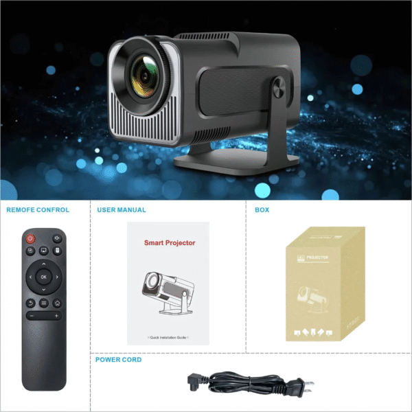 Mini Proyector HY320 1080P 4K - 180° y Android 11