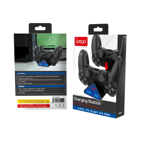 Base de Carga Doble IPEGA PG-P4021 para Controles PS4