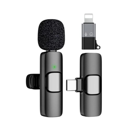 Micrófono Inalámbrico de Solapa K8 iPhone y Android (USB-C / Lightning)