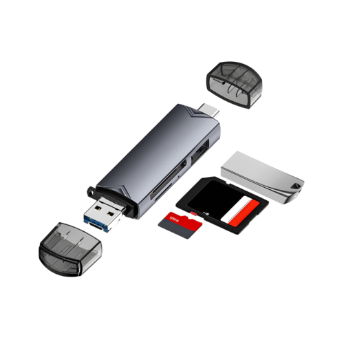 Lector OTG 3 en 1 USB + Micro USB y Type-C