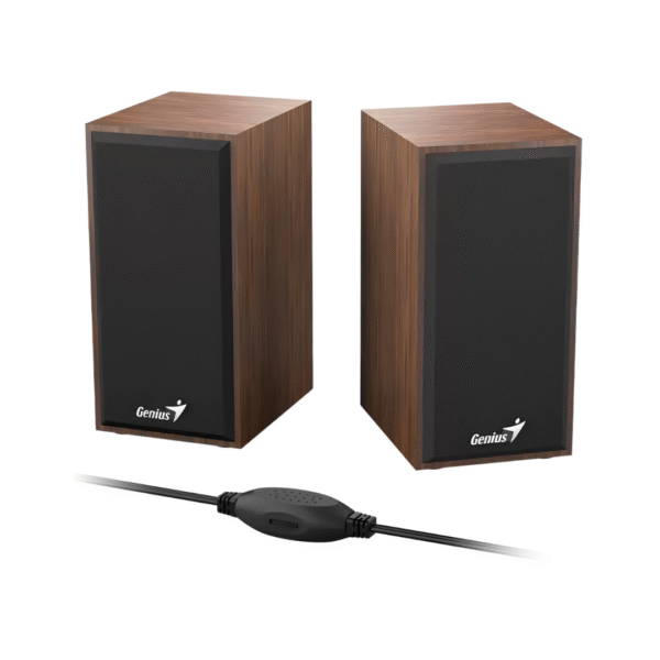 Parlantes Genius SP-HF180 USB 6W Estéreo de Madera