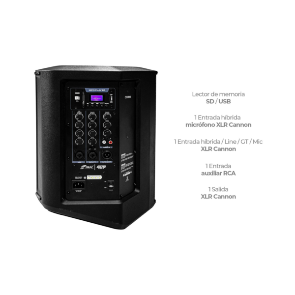 Cabina Activa JR C1 Pro J5251 8” Bluetooth 120W Recargable